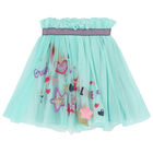 Girls Aqua Tutu Skirt, 1, hi-res