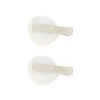 Girls Ivory & Gold Hairclips ( 2-Pack ), 1, hi-res