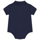Baby Boys Ivory & Navy Blue Babygrow Gift Set, 1, hi-res