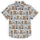 Boys White Logo Shirt, 1, hi-res