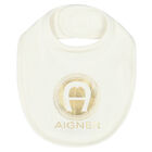 Ivory & Gold Logo Bib, 1, hi-res