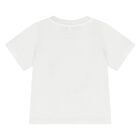 Younger Boys Ivory Logo T-Shirt, 1, hi-res
