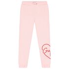 Girls Pink Logo Joggers, 1, hi-res