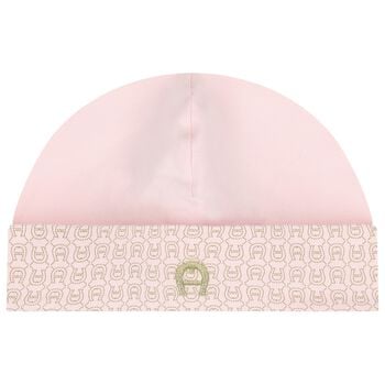 Baby Girls Pink Logo Hat