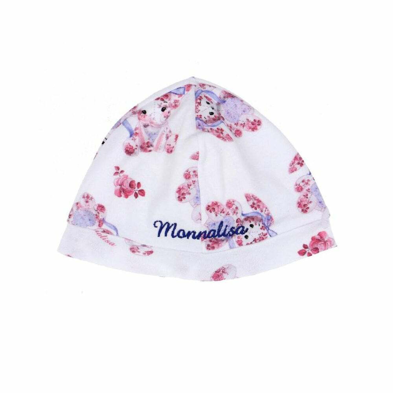 Baby Girls White Printed Hat, 1, hi-res image number null