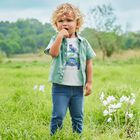 Younger Boys Blue Denim Joggers, 1, hi-res