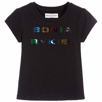 Girls Black Etel T-Shirt