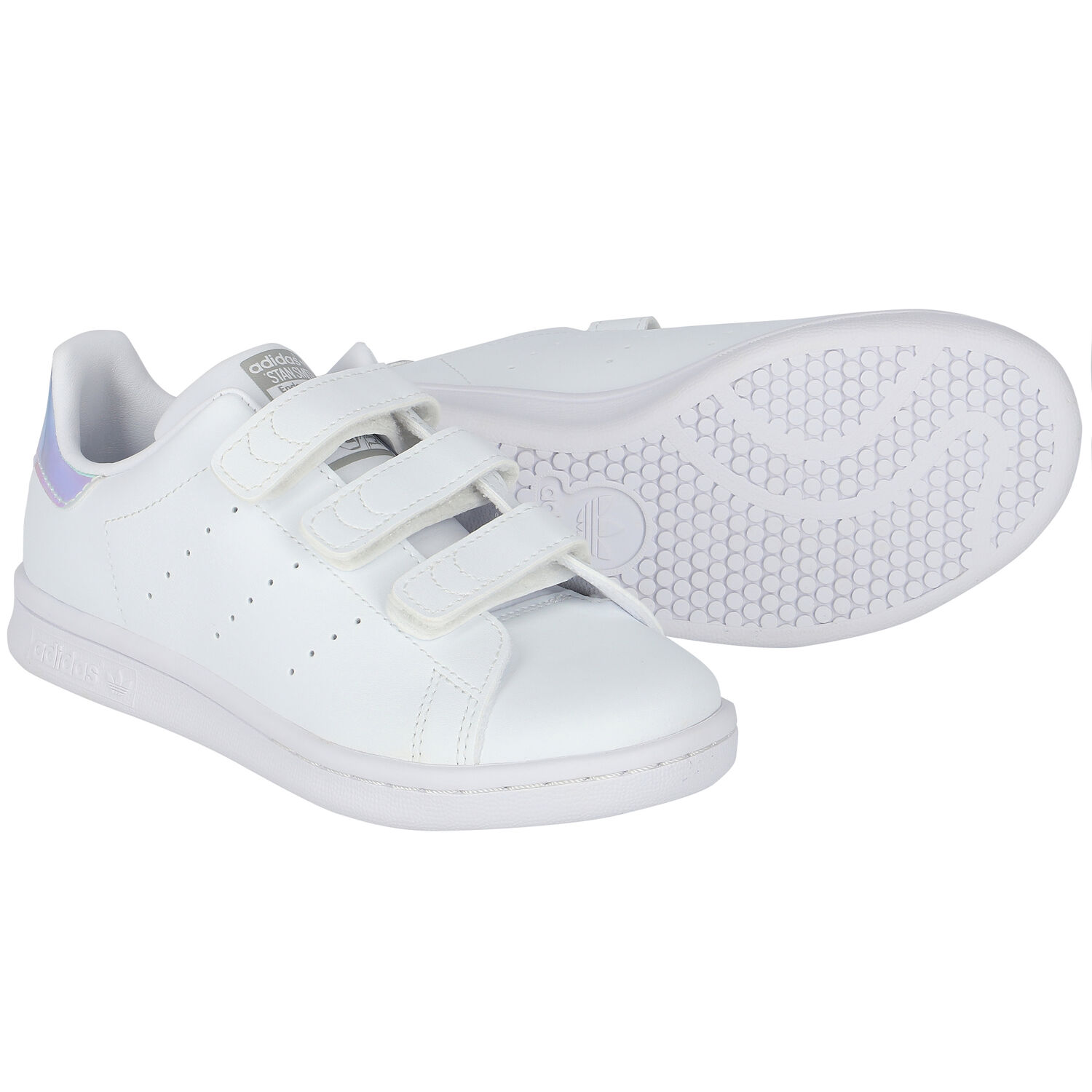 White Iridescent Stan Smith Trainers, 3, hi-res image number null