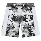 Boys White Logo Shorts, 1, hi-res