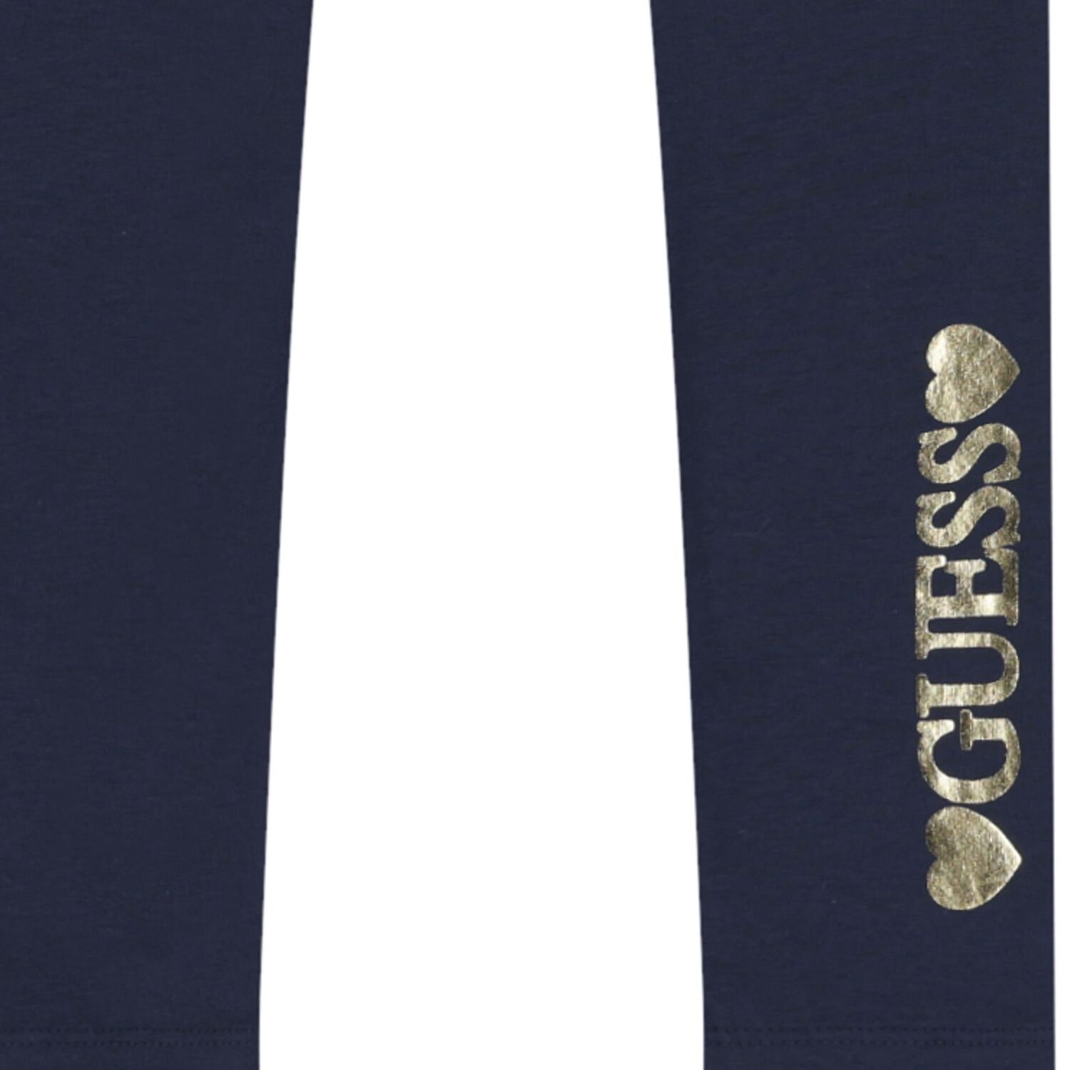 Girls Navy Blue Logo Leggings, 2, hi-res