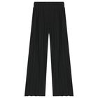 Girls Black Pleated Trousers, 2, hi-res