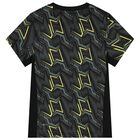 Boys Black & Green Logo T-Shirt, 1, hi-res