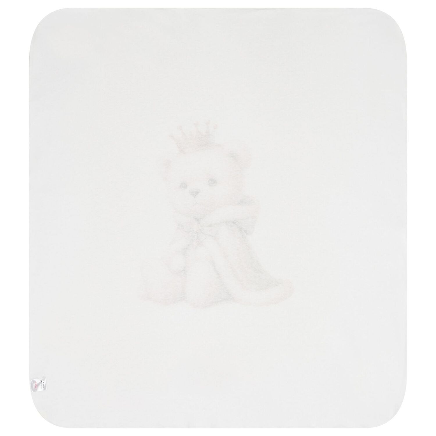 Ivory Teddy Bear Baby Blanket, 1, hi-res