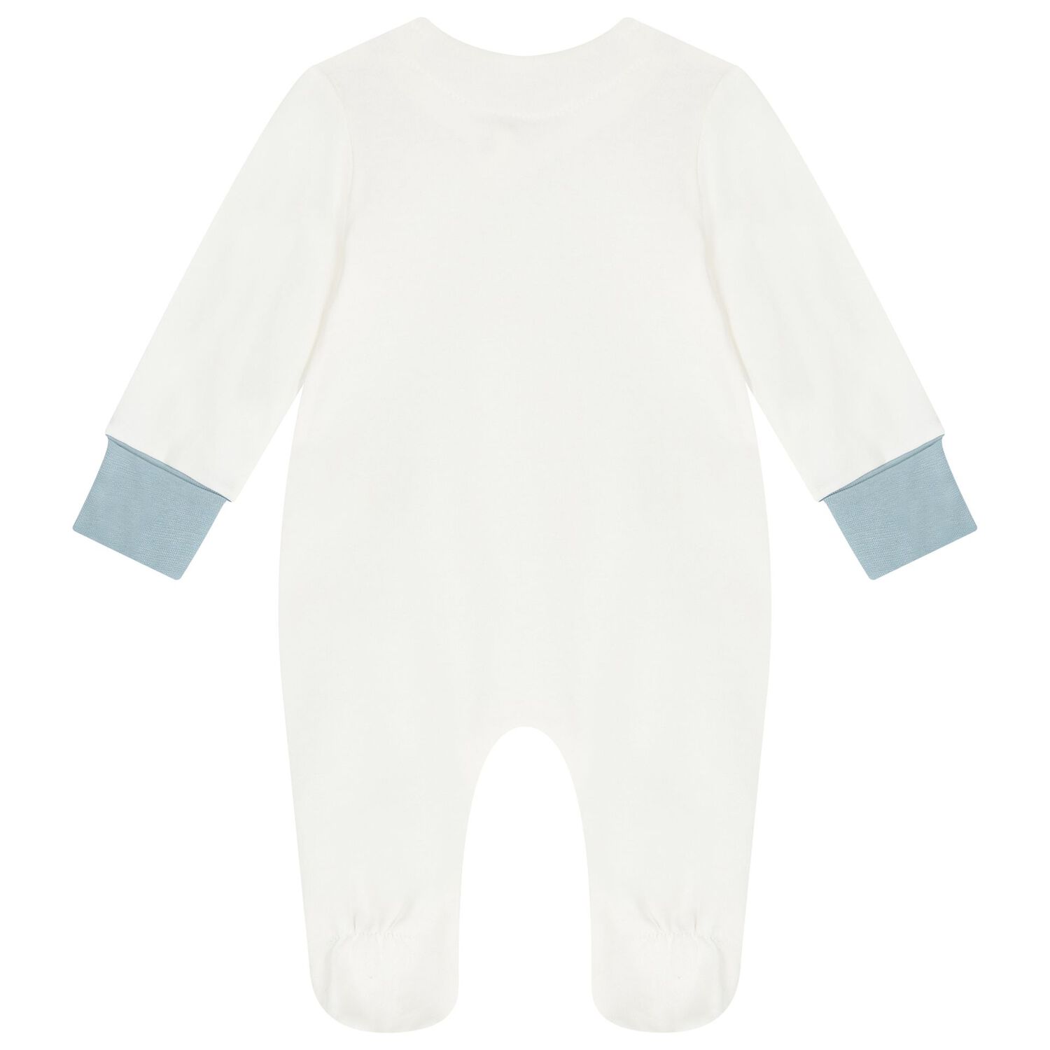 Baby Boys Ivory & Blue Babygrow Gift Set, 1, hi-res