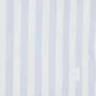 Baby Boys White & Blue Striped Logo Blanket , 3, hi-res