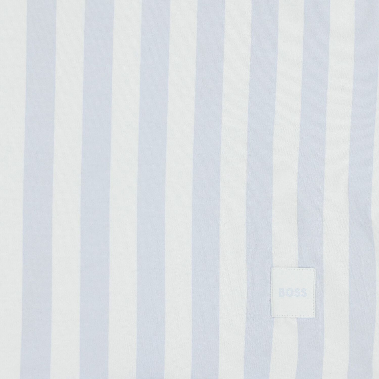 Baby Boys White & Blue Striped Logo Blanket , 3, hi-res