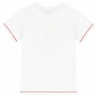 Boys White Logo T-Shirt, 2, hi-res