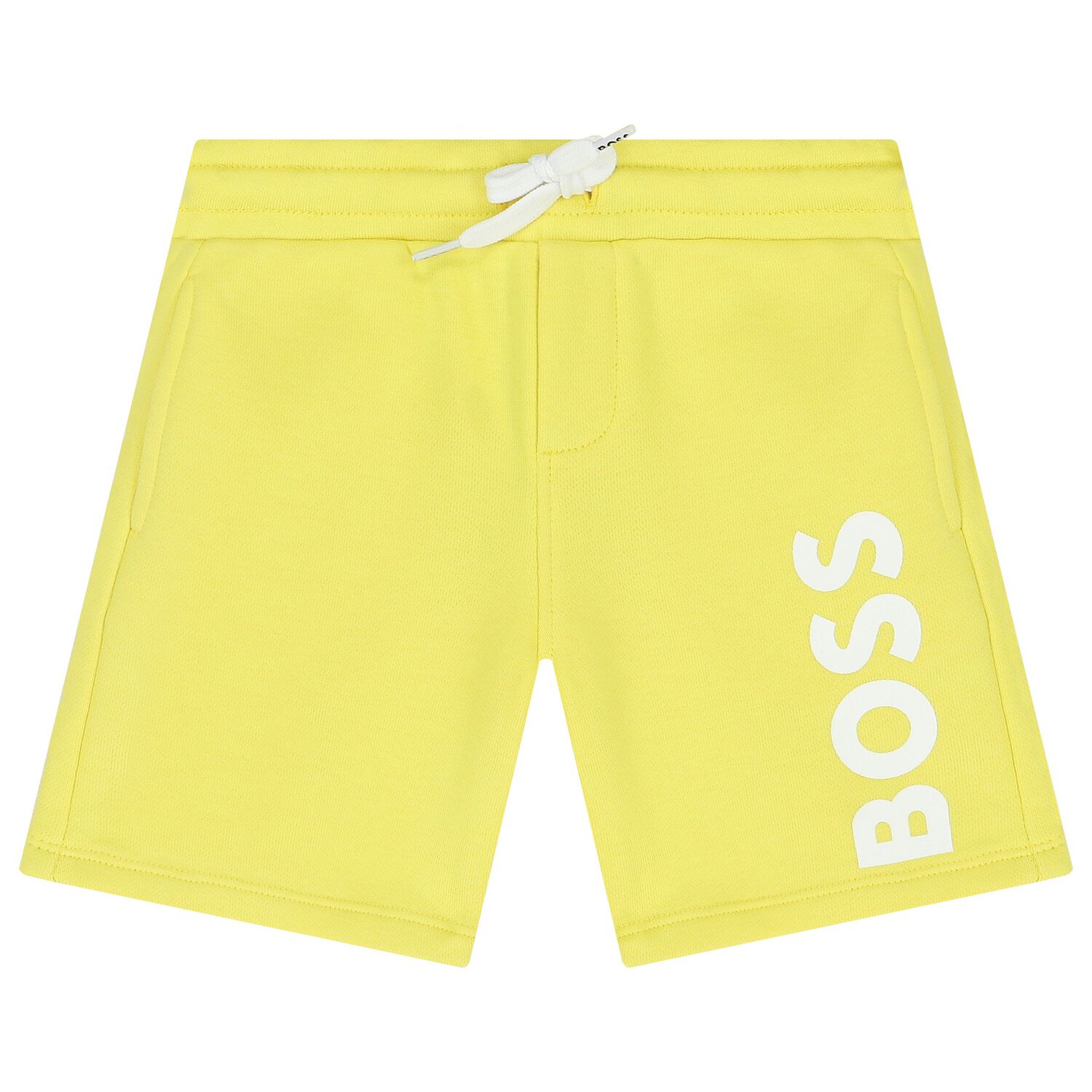 Younger Boys Yellow Logo Shorts, 2, hi-res image number null