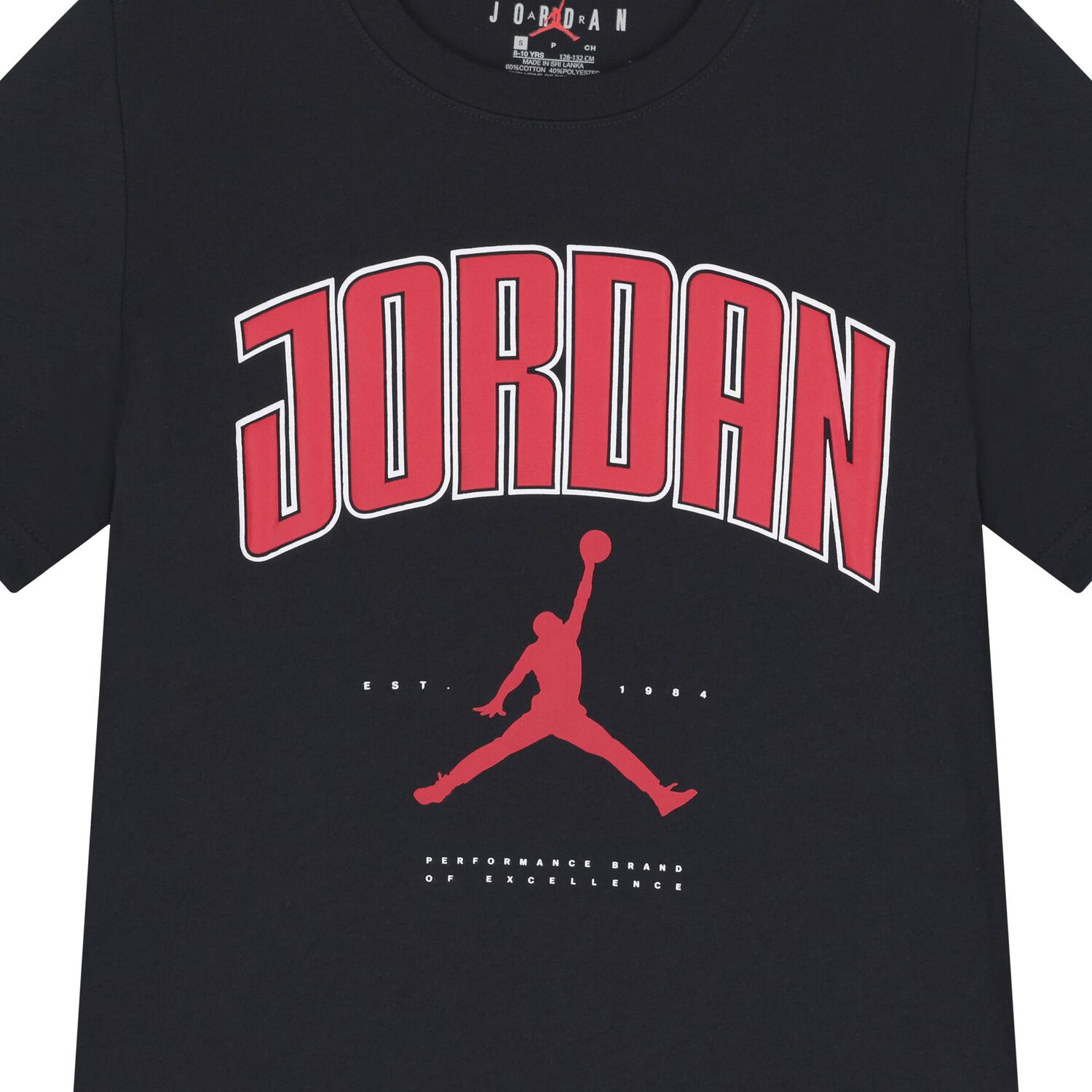 Boys Black Jordan T-Shirt, 2, hi-res image number null