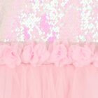 Girls Pink Sequin Dress, 1, hi-res
