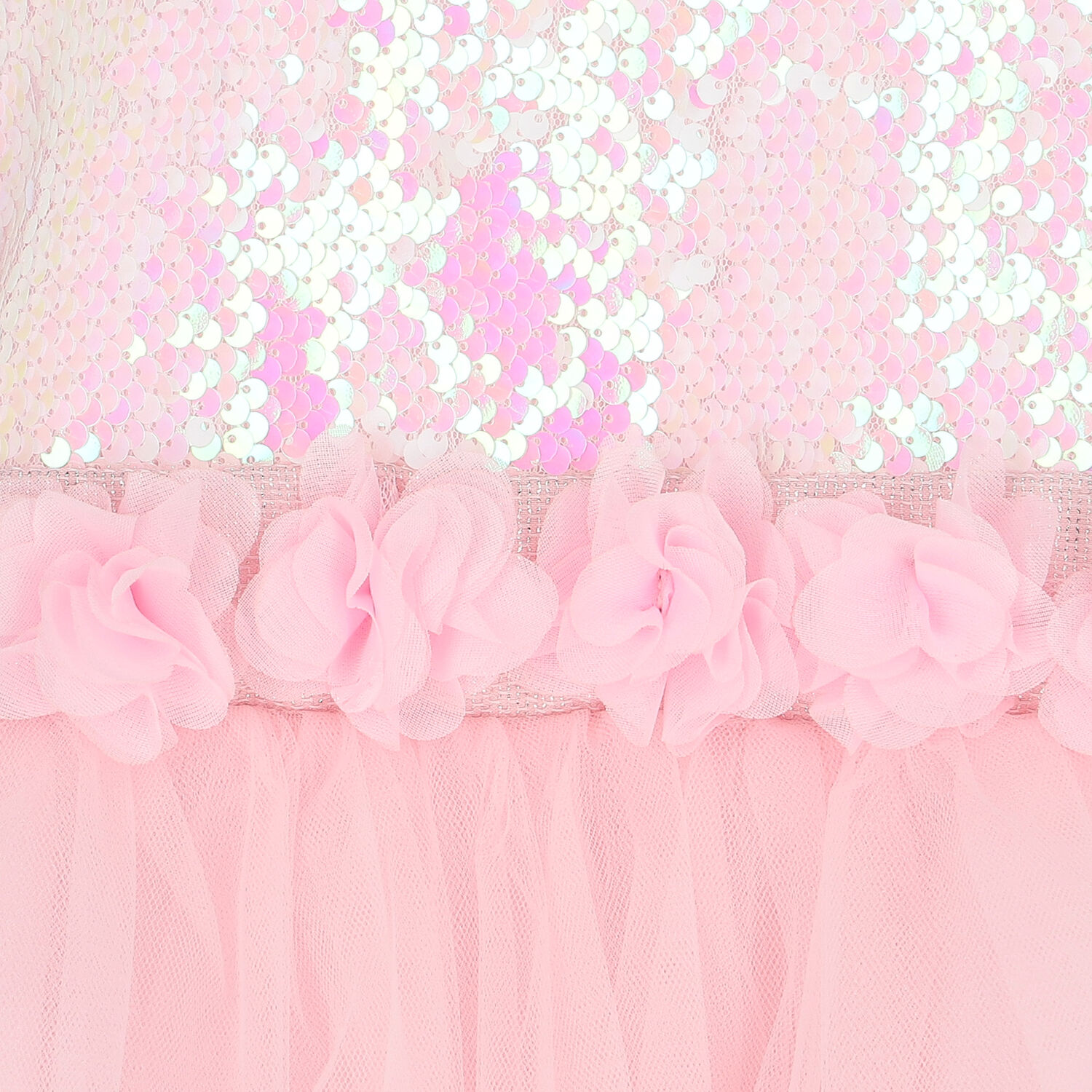 Girls Pink Sequin Dress, 1, hi-res