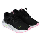 Girls Black & Pink Pacer Future Trainers, 1, hi-res