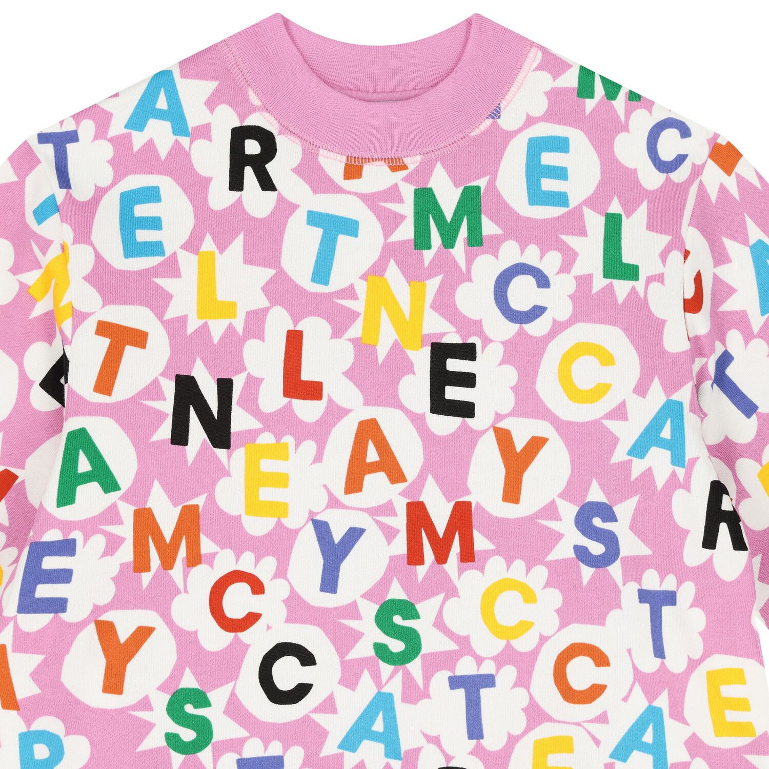 Girls Pink Logo Dress, 1, hi-res