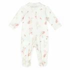 Baby Girls White Printed Babygrow, 1, hi-res