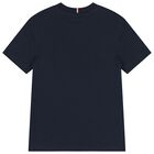 Boys Navy Blue Logo T-Shirt, 2, hi-res