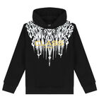 Black & Gold Logo Hooded Top, 1, hi-res