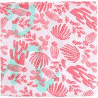 Girls Pink & White Round Towel, 1, hi-res