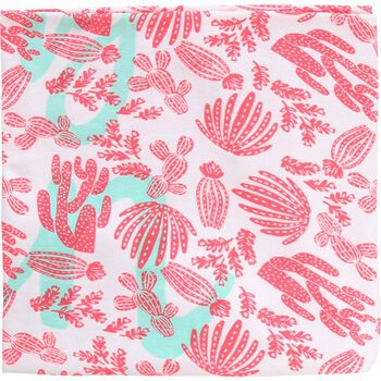 Girls Pink & White Round Towel