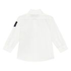 Younger Boys White Logo Shirt, 1, hi-res