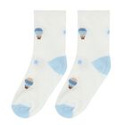 Baby Boys Blue & White Socks ( 4-Pack ), 3, hi-res