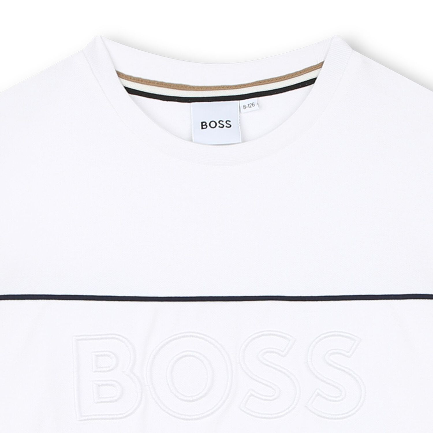 Boys White Logo T-Shirt, 1, hi-res image number null