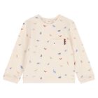 Baby Boys Ivory & Blue Dino Tracksuits ( 2 Pack ), 2, hi-res