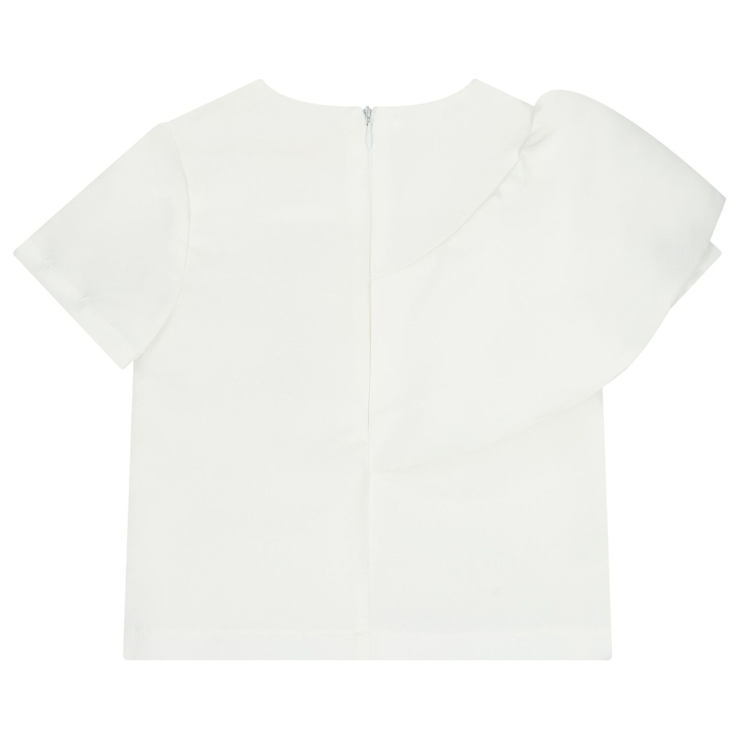 Girls White & Pink Flower Skirt Set, 1, hi-res