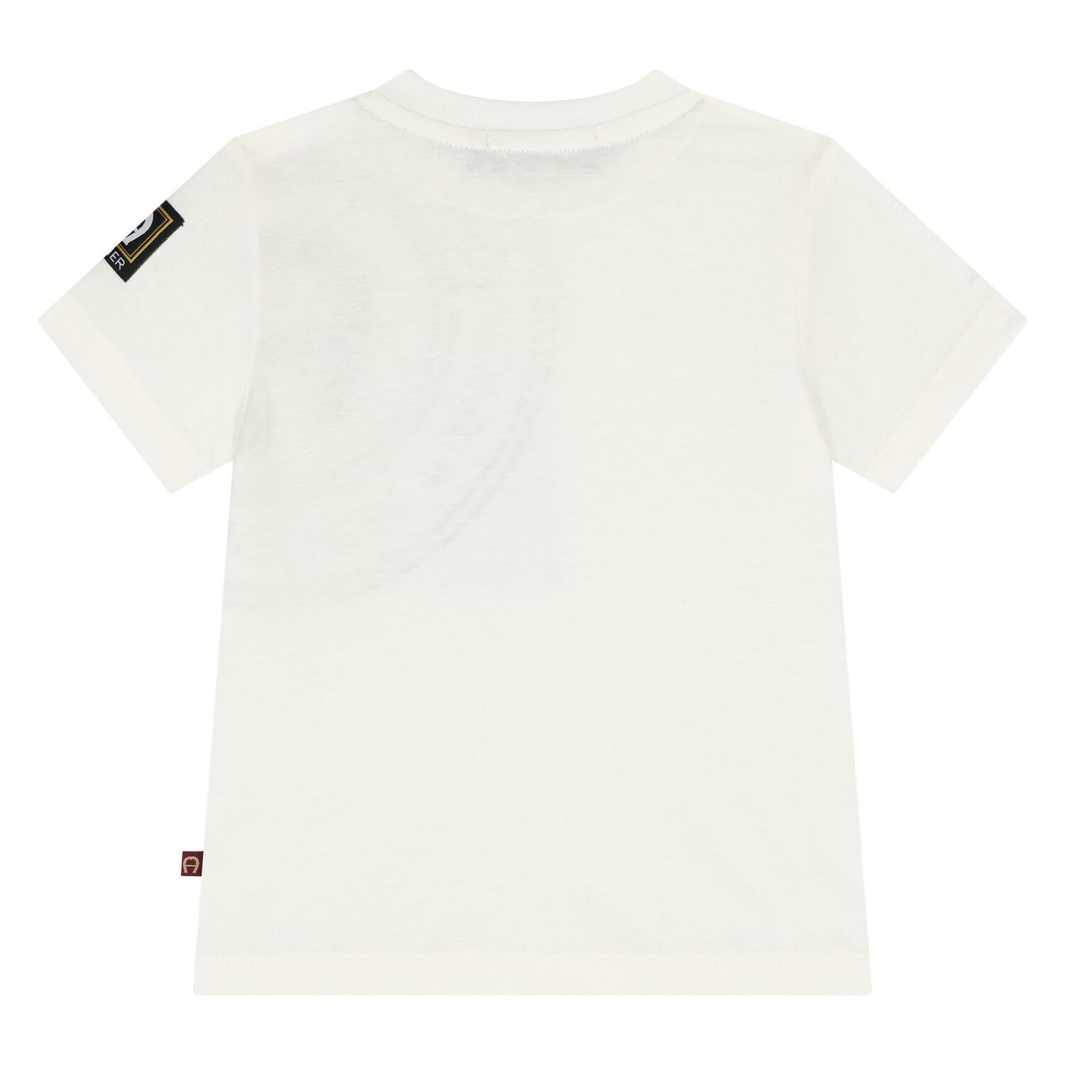 Younger Boys Ivory Logo T-Shirt, 2, hi-res