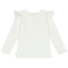 Girls Ivory & Purple Embellished Skirt Set, 3, hi-res