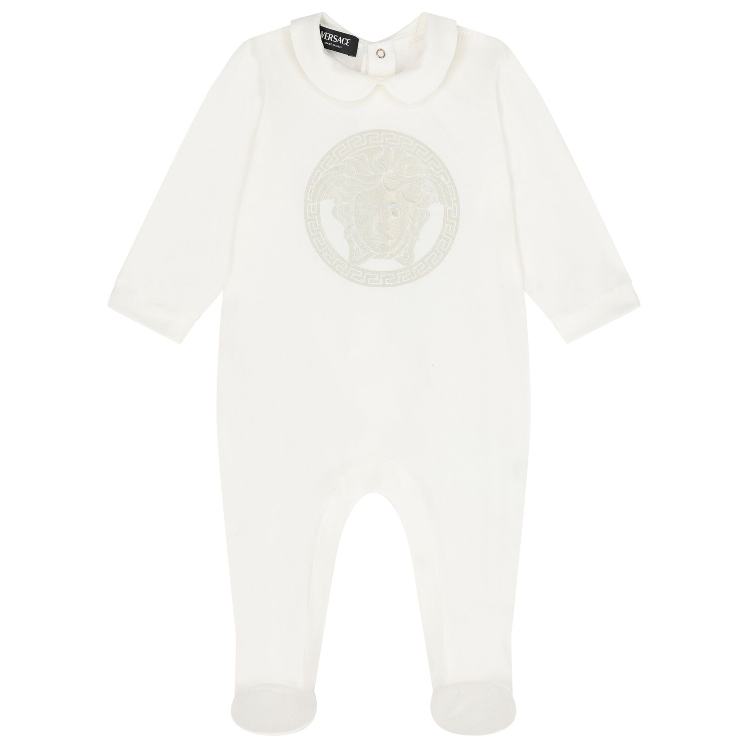 Ivory & Silver Medusa Babygrow, 1, hi-res
