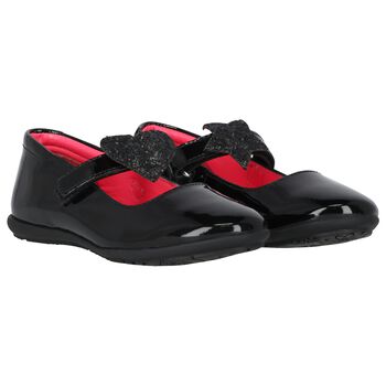 Girls Black Patent Leather Shoes