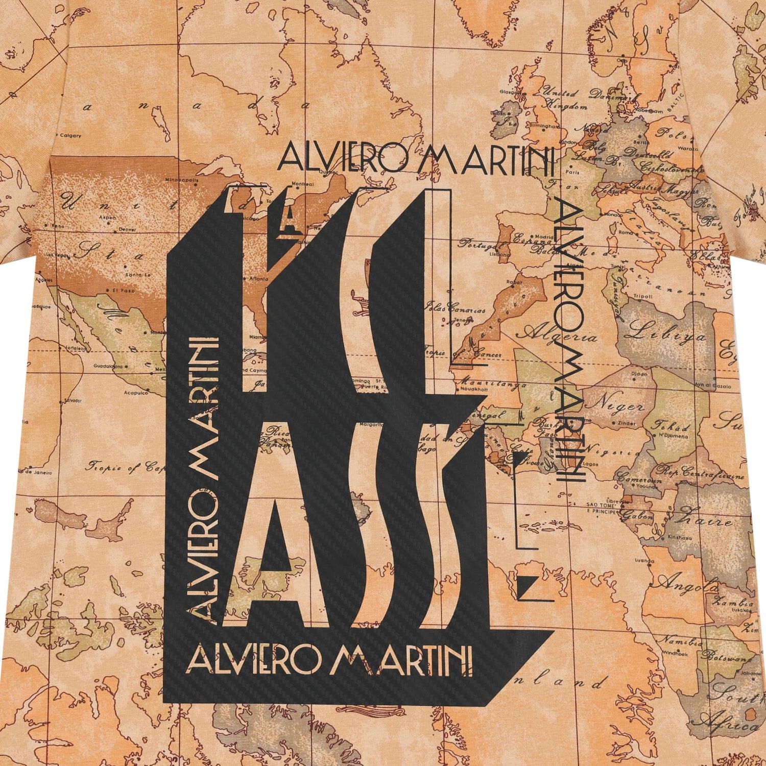 Boys Beige Geo Map T-Shirt, 1, hi-res image number null