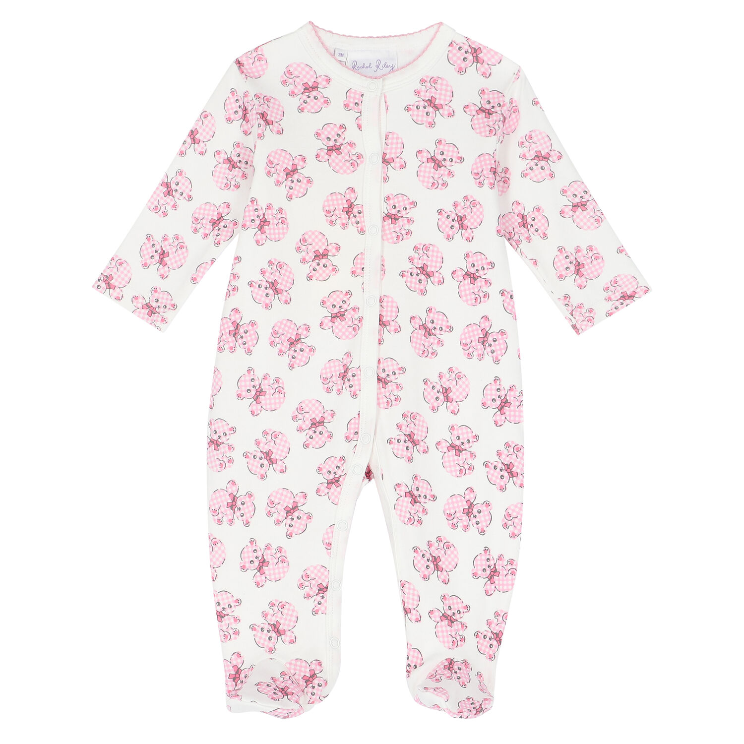 Baby Girls Ivory & Pink Babygrow Set, 1, hi-res