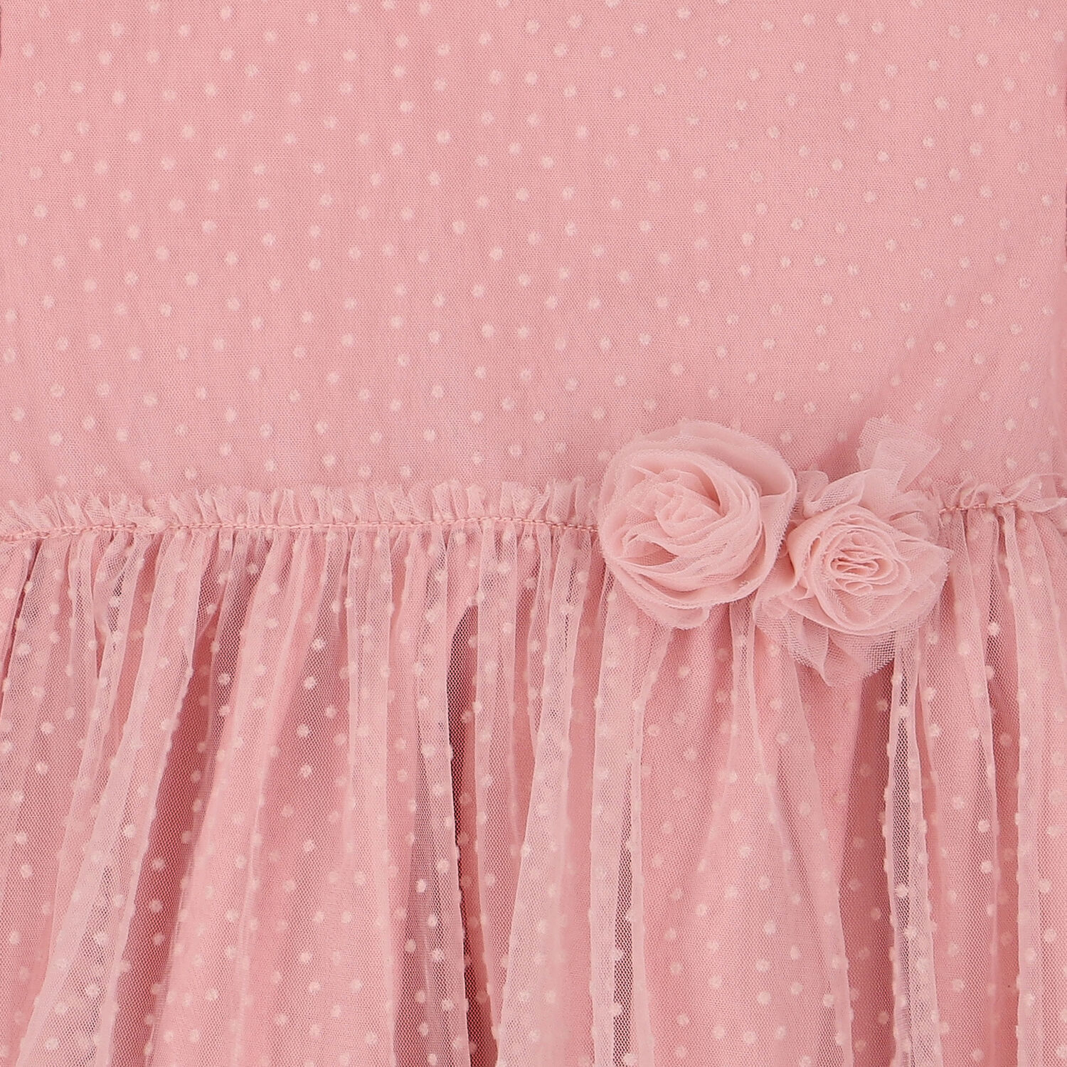 Younger Girls Pink Tulle Dress, 1, hi-res image number null