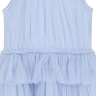 Girls Blue Tulle Dress, 1, hi-res