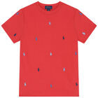 Boys Red Logo T-Shirt, 1, hi-res