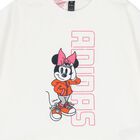 Girls White Disney Logo T-Shirt, 1, hi-res