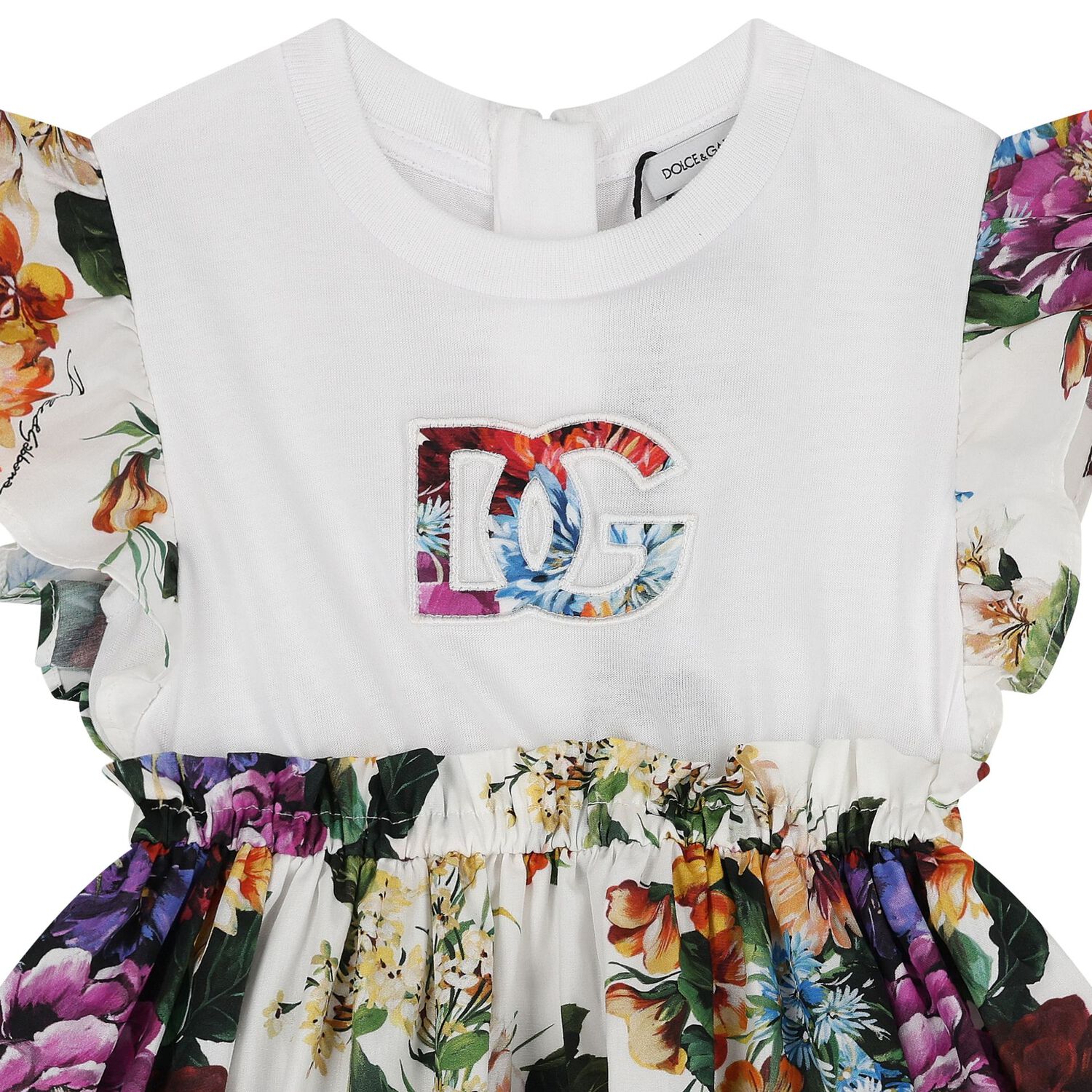 Younger Girls Multi-Coloured Logo Floral Dress Set, 1, hi-res image number null