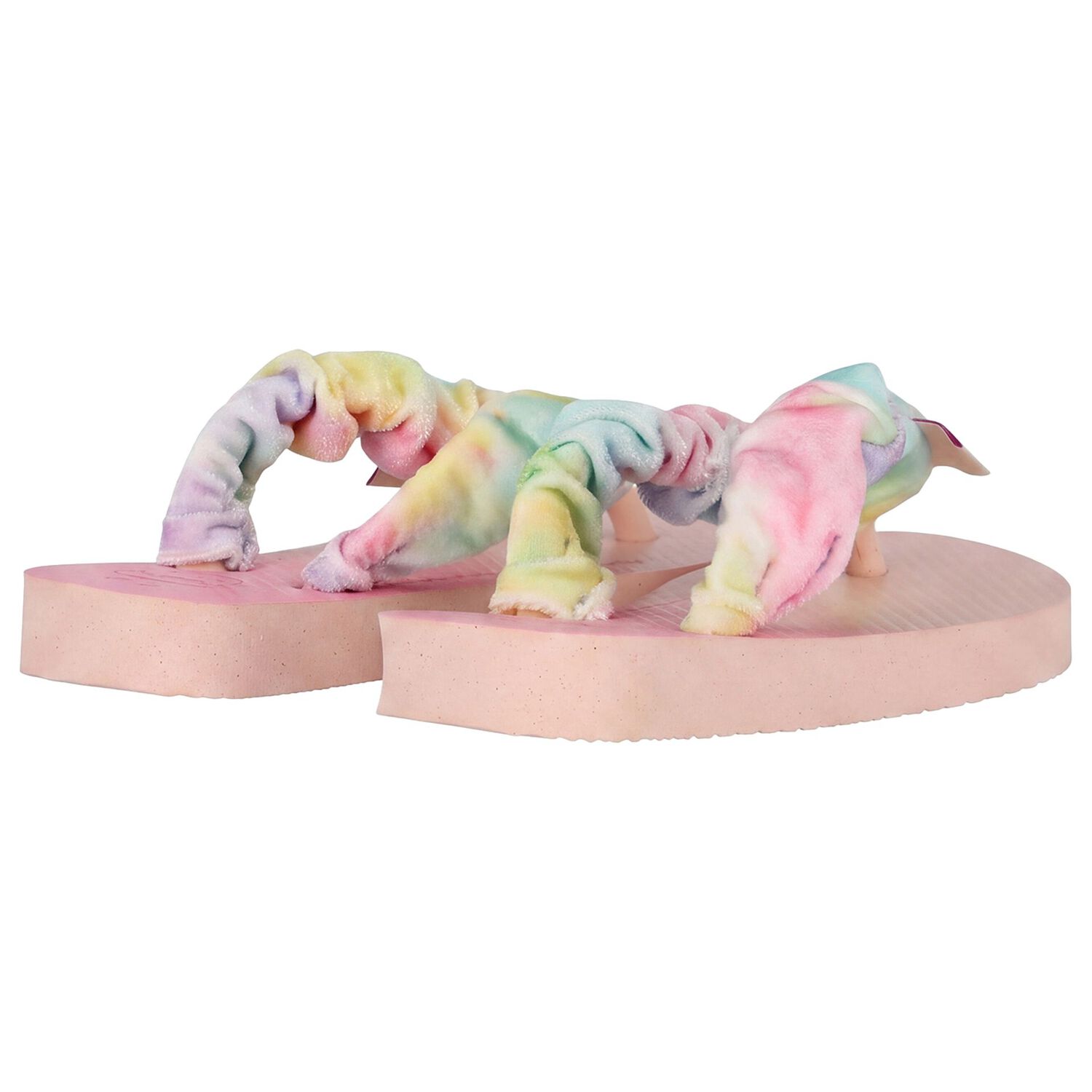 Girls Pink Logo Flip Flops, 1, hi-res