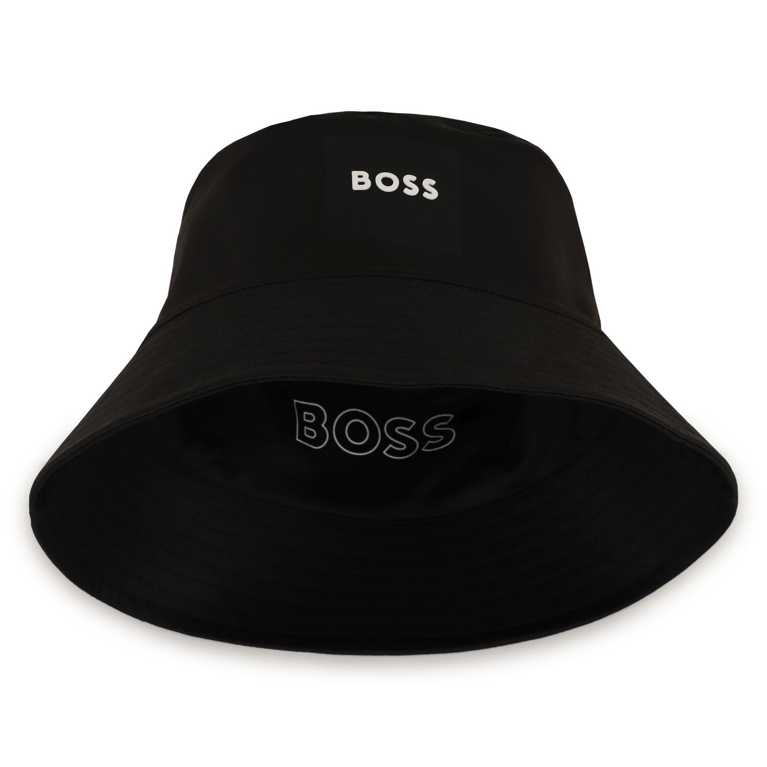 Boys Black Logo Reversible Hat, 1, hi-res